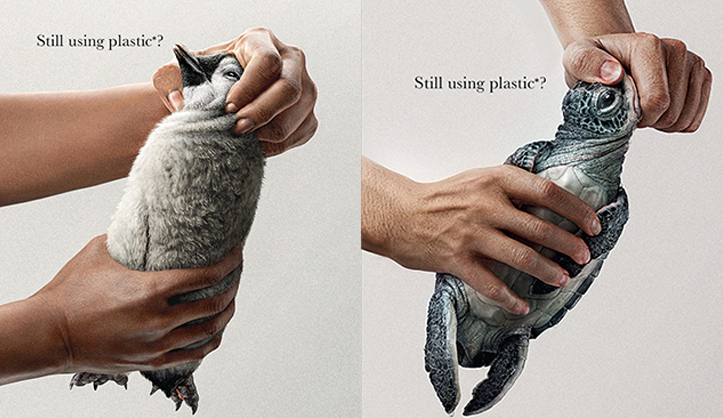 印度时报公益海报：拧开的是塑料瓶，扼杀的是生命
